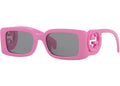 Lunettes de soleil rectangulaires roses Gucci pour femme