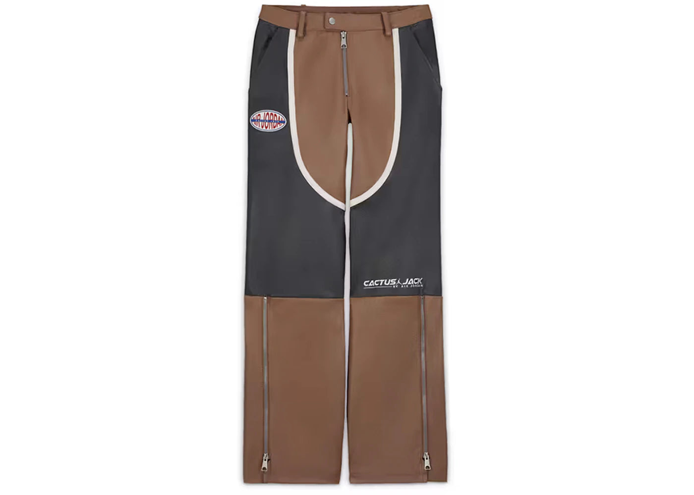 Jordan x Travis Scott Cactus Jack Damen Lederhose Archaeo Brown