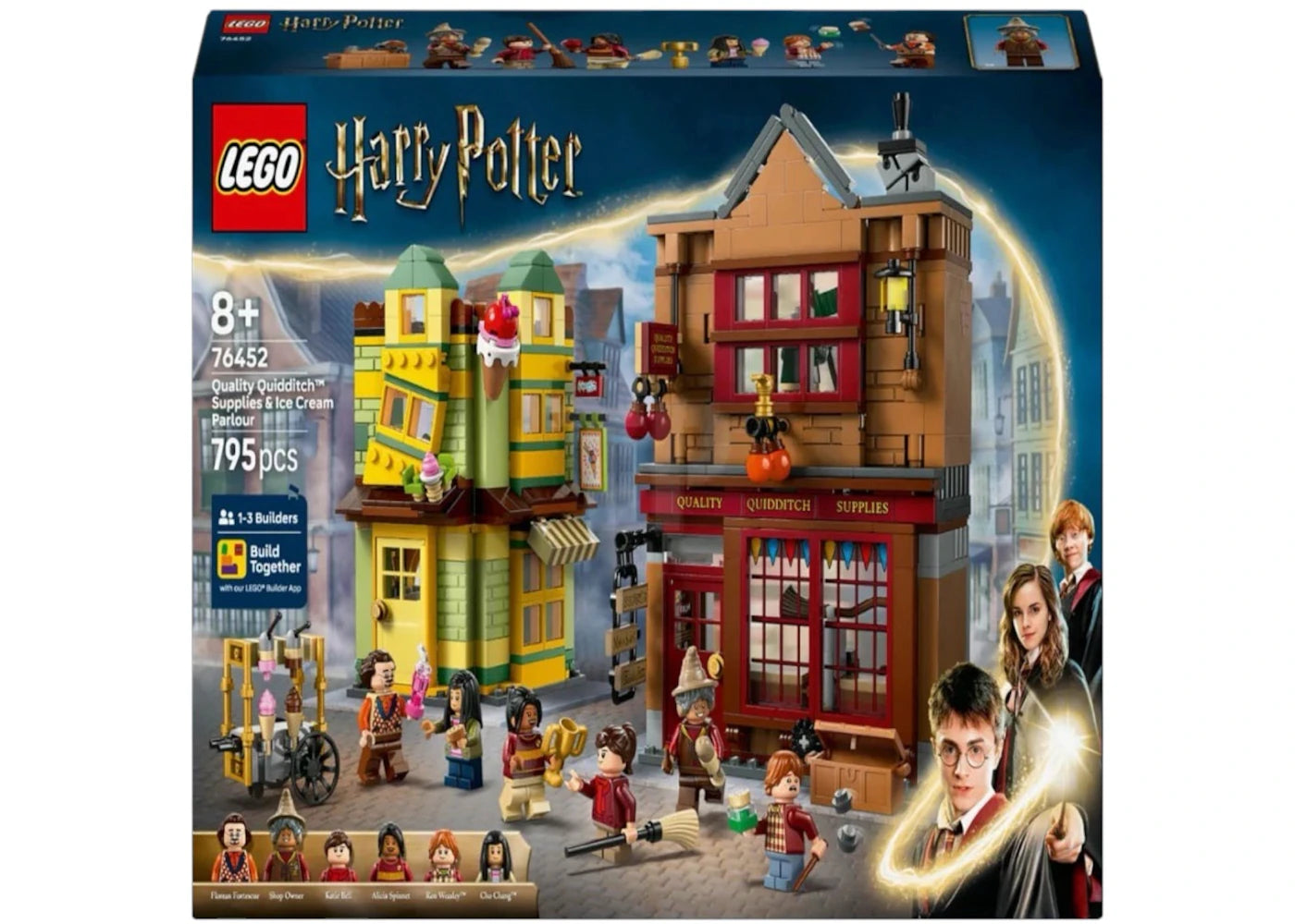 LEGO Harry Potter L'Allée du Quidditch et le Salon de Crèmes Glacées – 76452