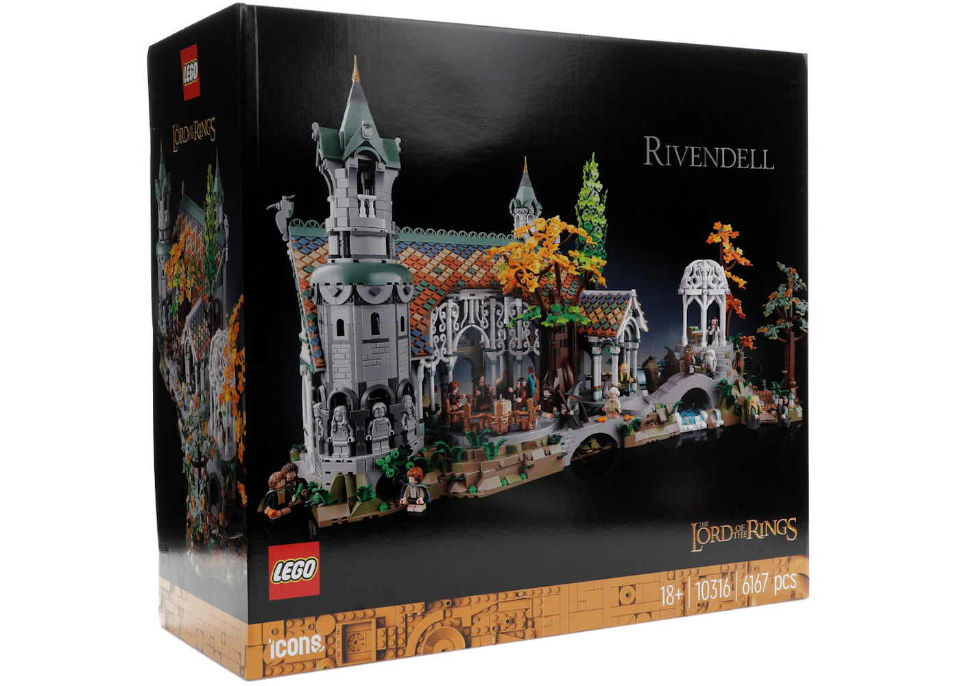 LEGO Icons Le Seigneur des Anneaux Le set Fondcombe 10316