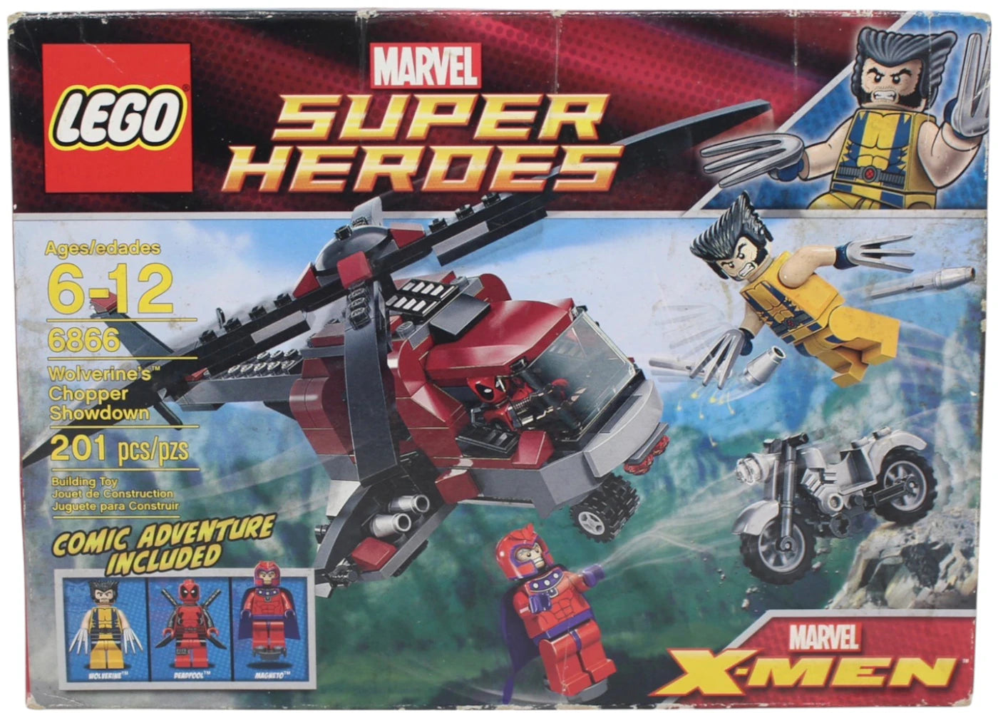 LEGO Marvel Super Heroes X-Men Le combat en hélicoptère de Wolverine Ensemble 6866