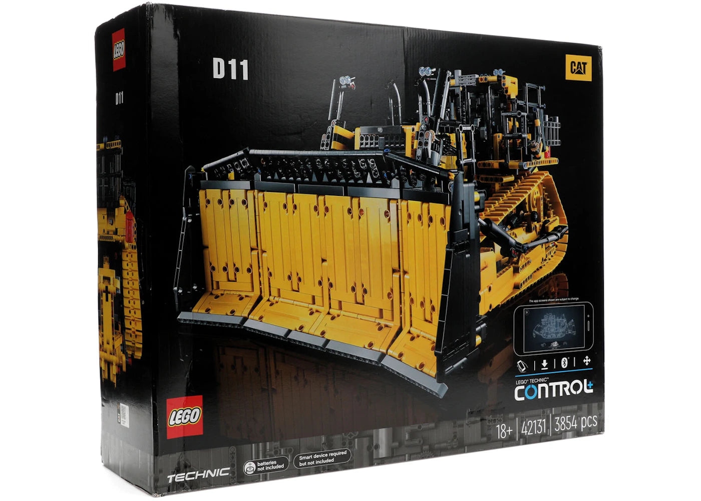 Ensemble de bulldozer Cat D11 télécommandé LEGO Technic 42131 Jaune/Noir