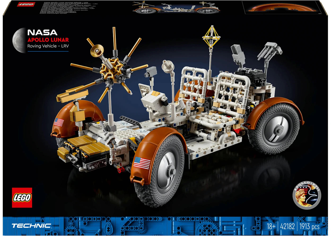LEGO Technic NASA Apollo Véhicule d'exploration lunaire – LRV (Set 42182)