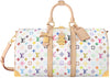 Louis Vuitton x Takashi Murakami Keepall Bandouliere 45 Blanc Multicolore