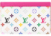 Louis Vuitton x Takashi Murakami Kartenetui Weiß Mehrfarbig