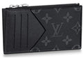Louis Vuitton Münz- und Kartenetui Monogram Eclipse Taiga Schwarz