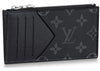 Louis Vuitton Münz- und Kartenetui Monogram Eclipse Taiga Schwarz