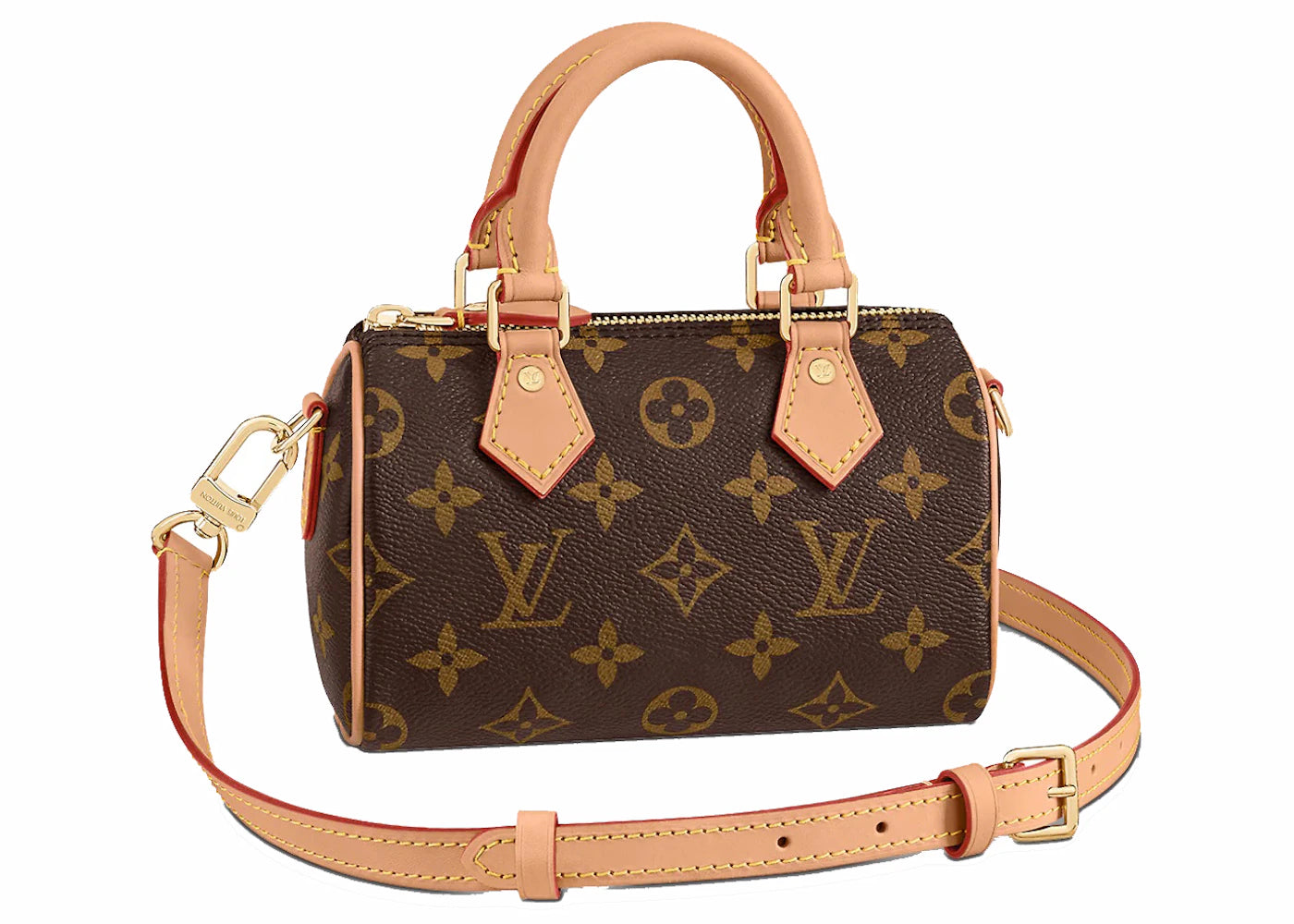 Louis Vuitton Nano Speedy Monogram Canvas Braun