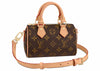 Louis Vuitton Nano Speedy Monogram Canvas Braun