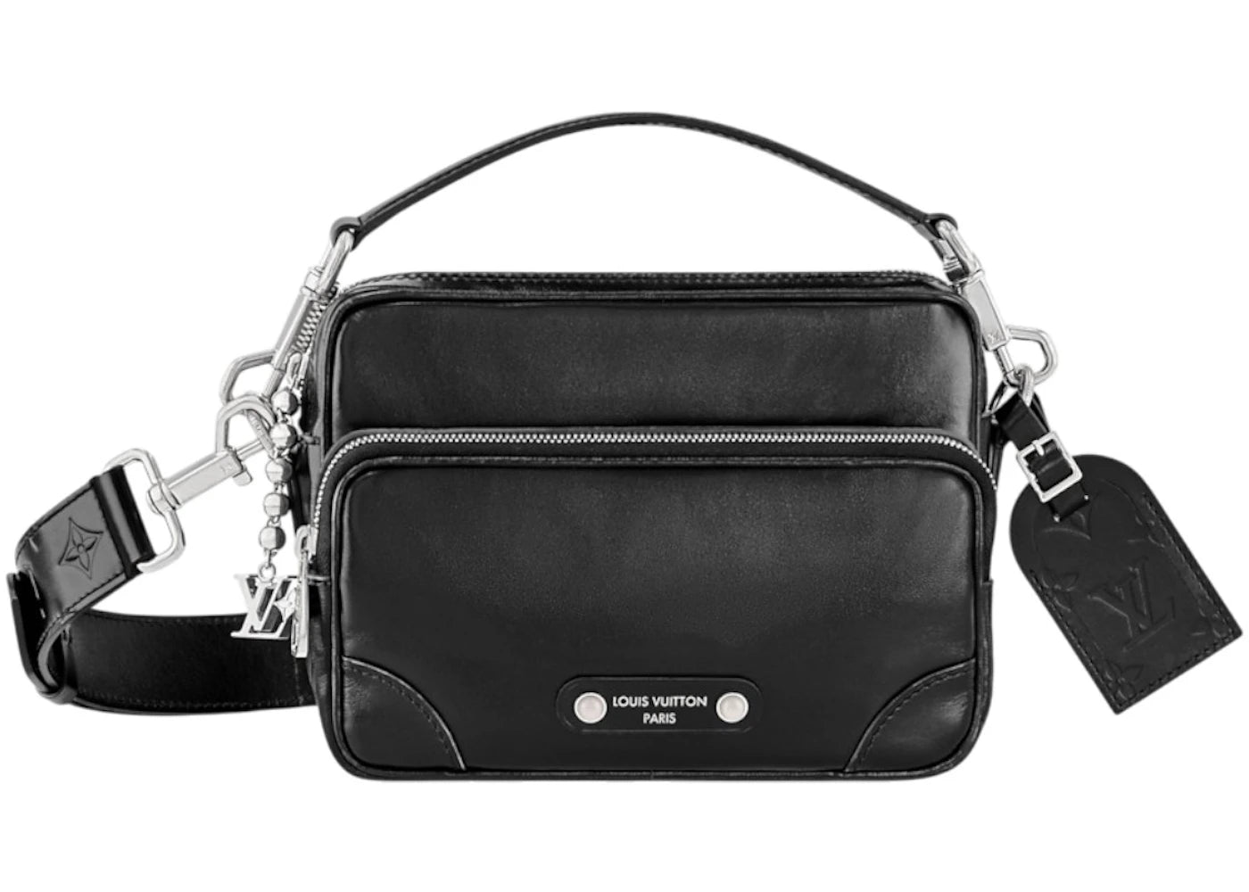 Louis Vuitton Nil City Bag, Umhängetasche aus Kalbsleder, Schwarz