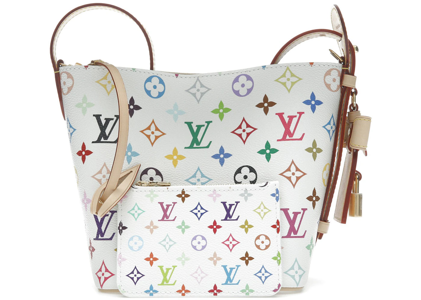 Louis Vuitton x Takashi Murakami All In BB Weiß Mehrfarbig