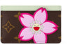 Louis Vuitton x Takashi Murakami Kartenetui Sakura Braun