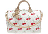 Louis Vuitton x Takashi Murakami Cherry Speedy Soft Bandouliere 30 White Monogram