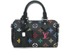 Louis Vuitton x Takashi Murakami Nano Speedy Schwarz Mehrfarbig
