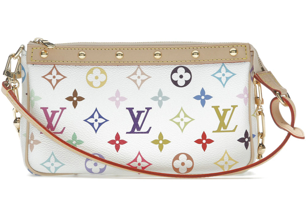 Louis Vuitton x Takashi Murakami Pochette Accessoires Weiß Mehrfarbig