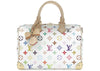 Louis Vuitton x Takashi Murakami Speedy Bandouliere 25 Weiß Mehrfarbig