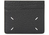 Porte-cartes à surpiqûres Maison Margiela noir