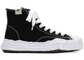 Maison Mihara Yasuhiro Hank OG Sole Canvas Hi Schwarz Weiß