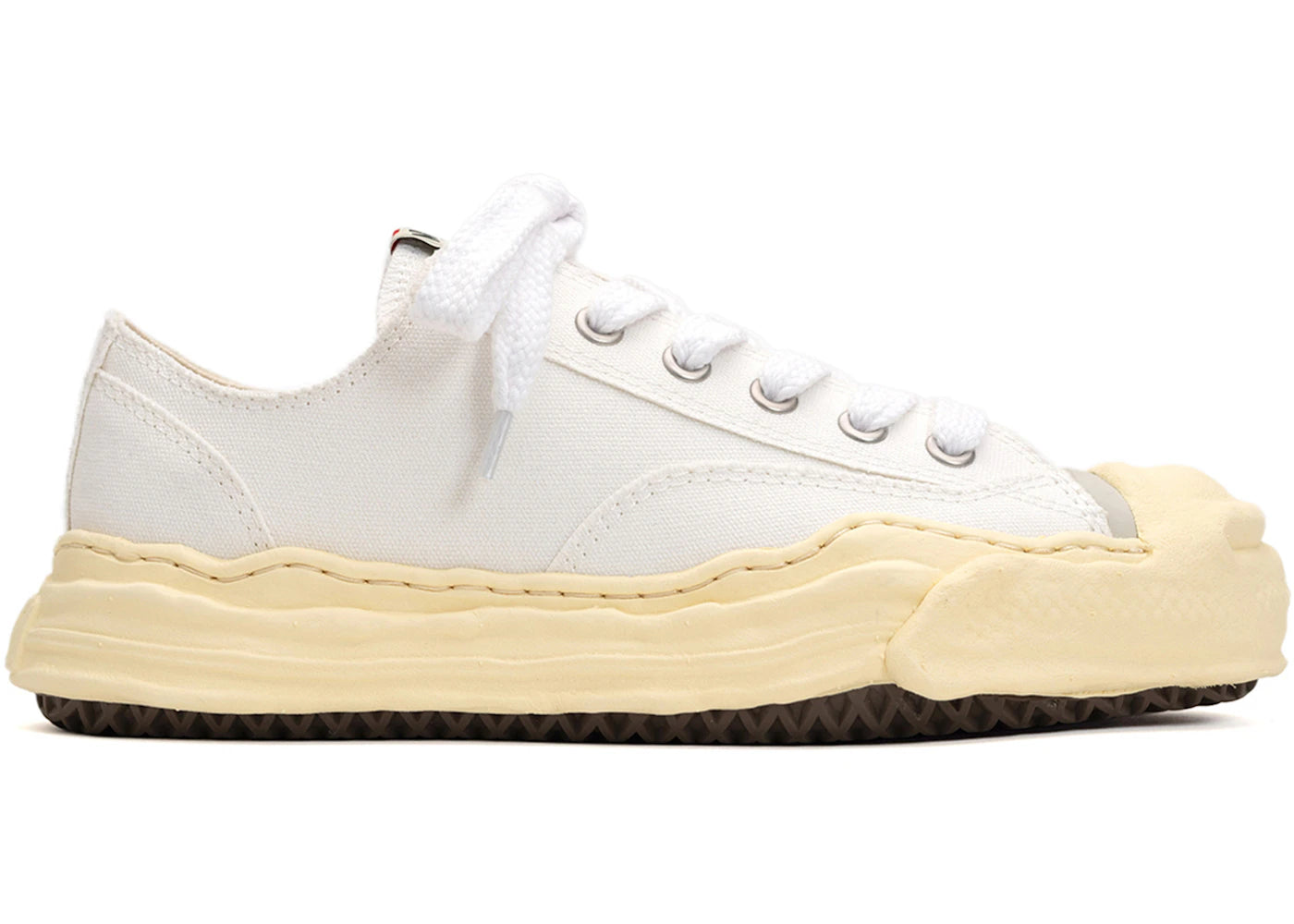 Maison Mihara Yasuhiro Hank VL OG Sole Toile Basse Blanche