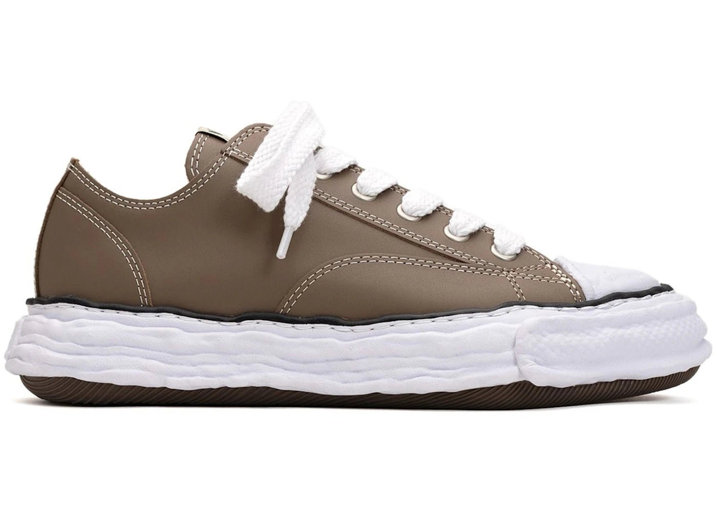 Maison Mihara Yasuhiro Peterson 23 OG Sohle Leder Low Braun