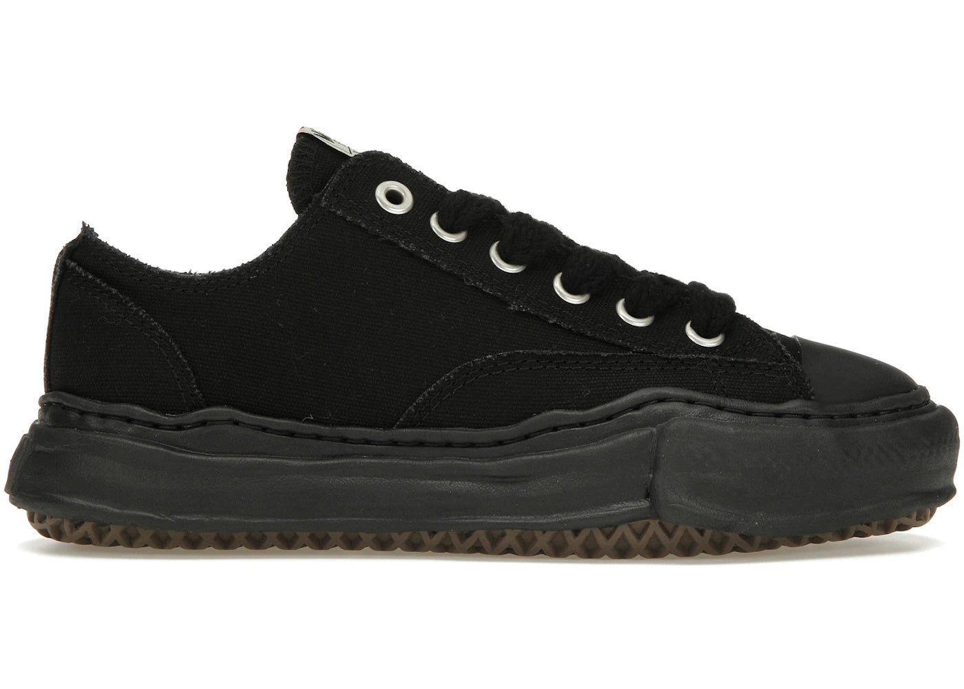 Maison Mihara Yasuhiro Peterson OG Sole Canvas Low Schwarz Schwarz