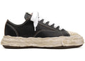 Maison Mihara Yasuhiro Peterson OG Sohle Leder Low Cracking Leder Schwarz Weiß
