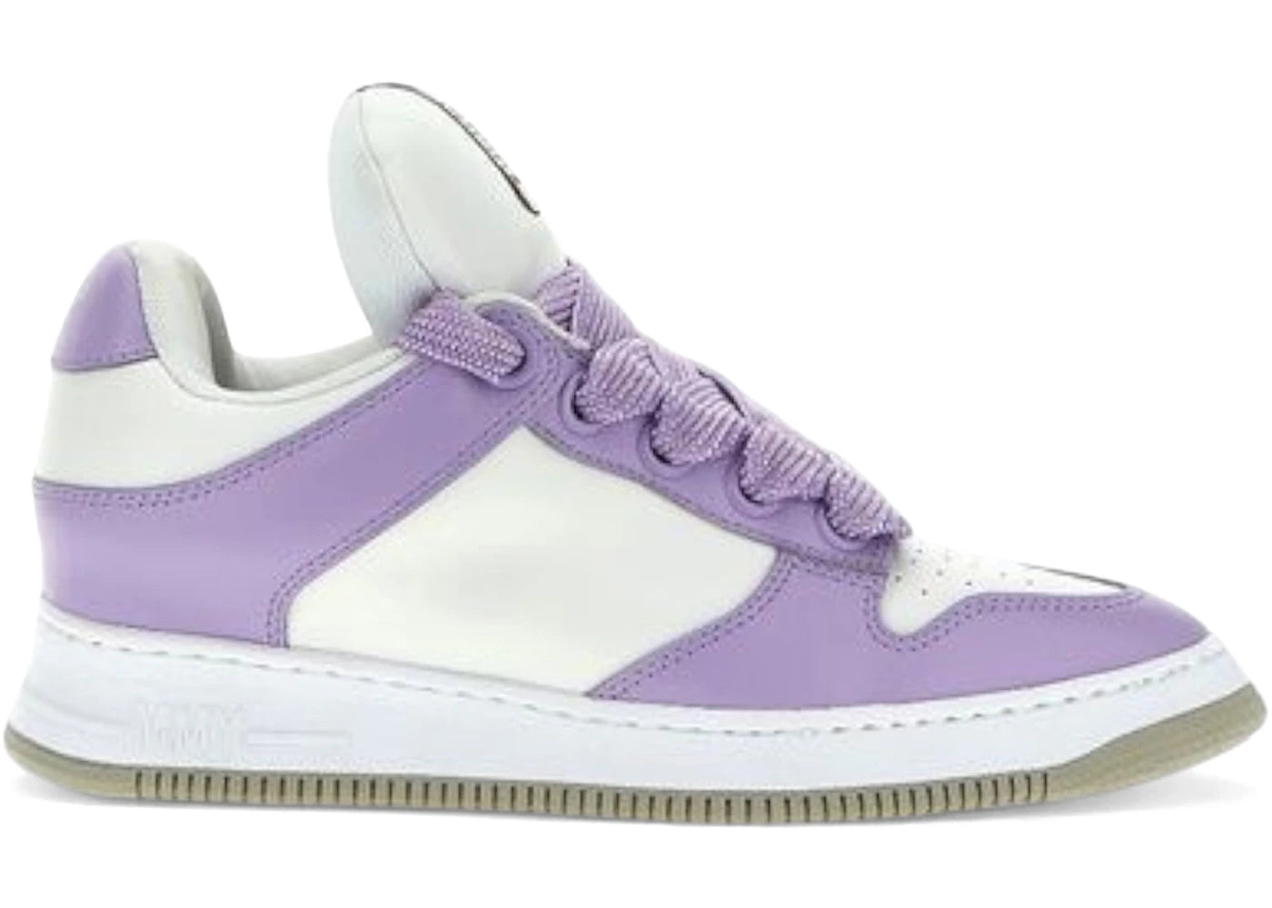 Maison Mihara Yasuhiro Rosy Dad OG Sole Cuir Bas Puffer Violet