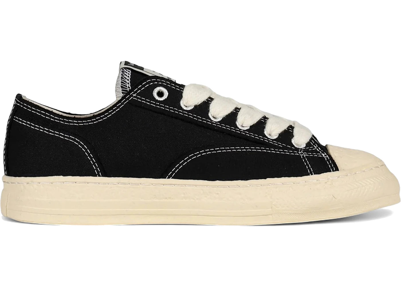 Maison Mihara Yasuhiro Roy Past Sole Canvas Low Schwarz
