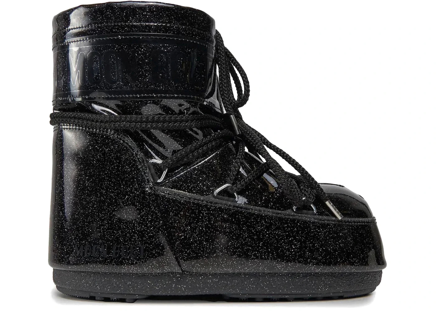 Moon Boot Icon Glitter Low Boot Noir