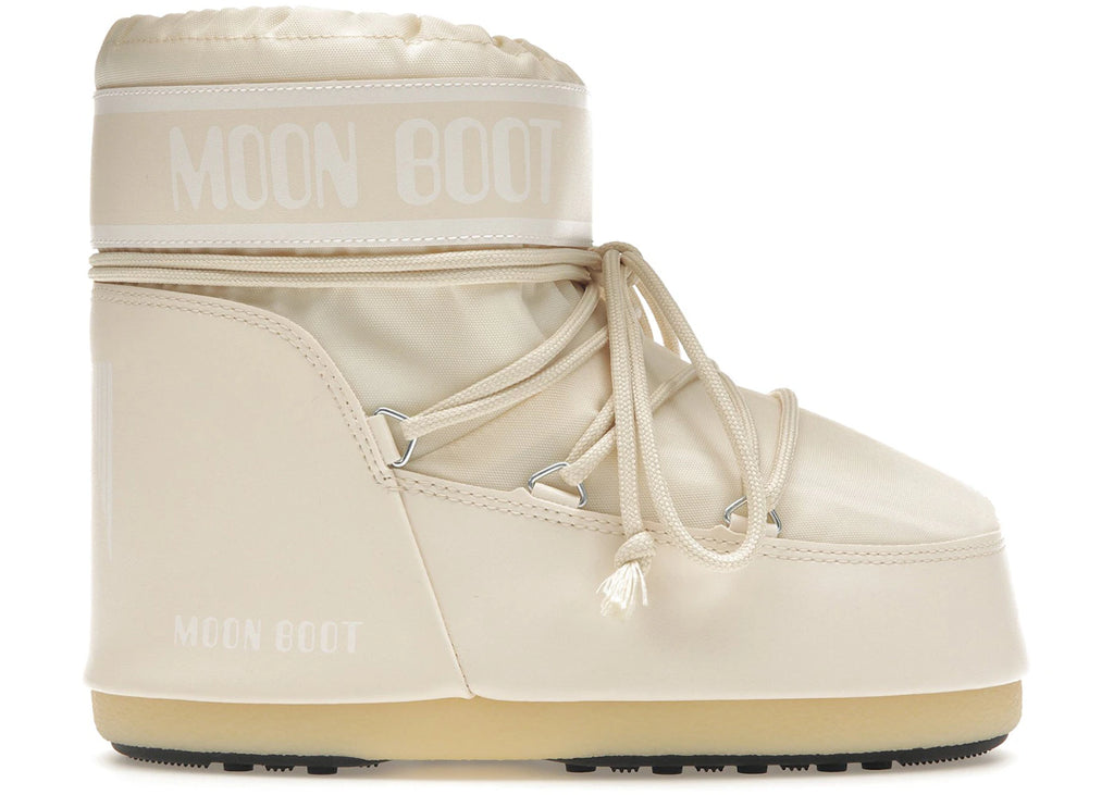 Bottes Basses en Nylon Icon Moon Boot Crème Blanc