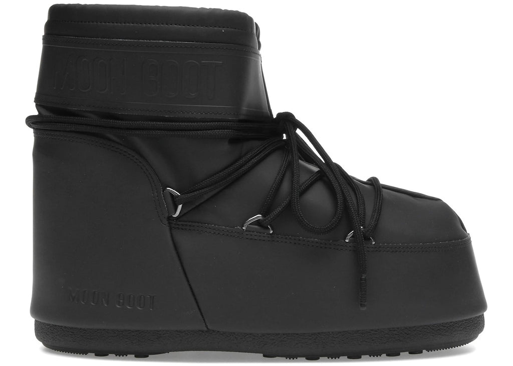 Moon Boot Icon Bottes basses en caoutchouc noires