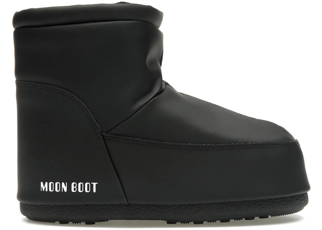 Bottes Moon Boot en caoutchouc sans lacets noires