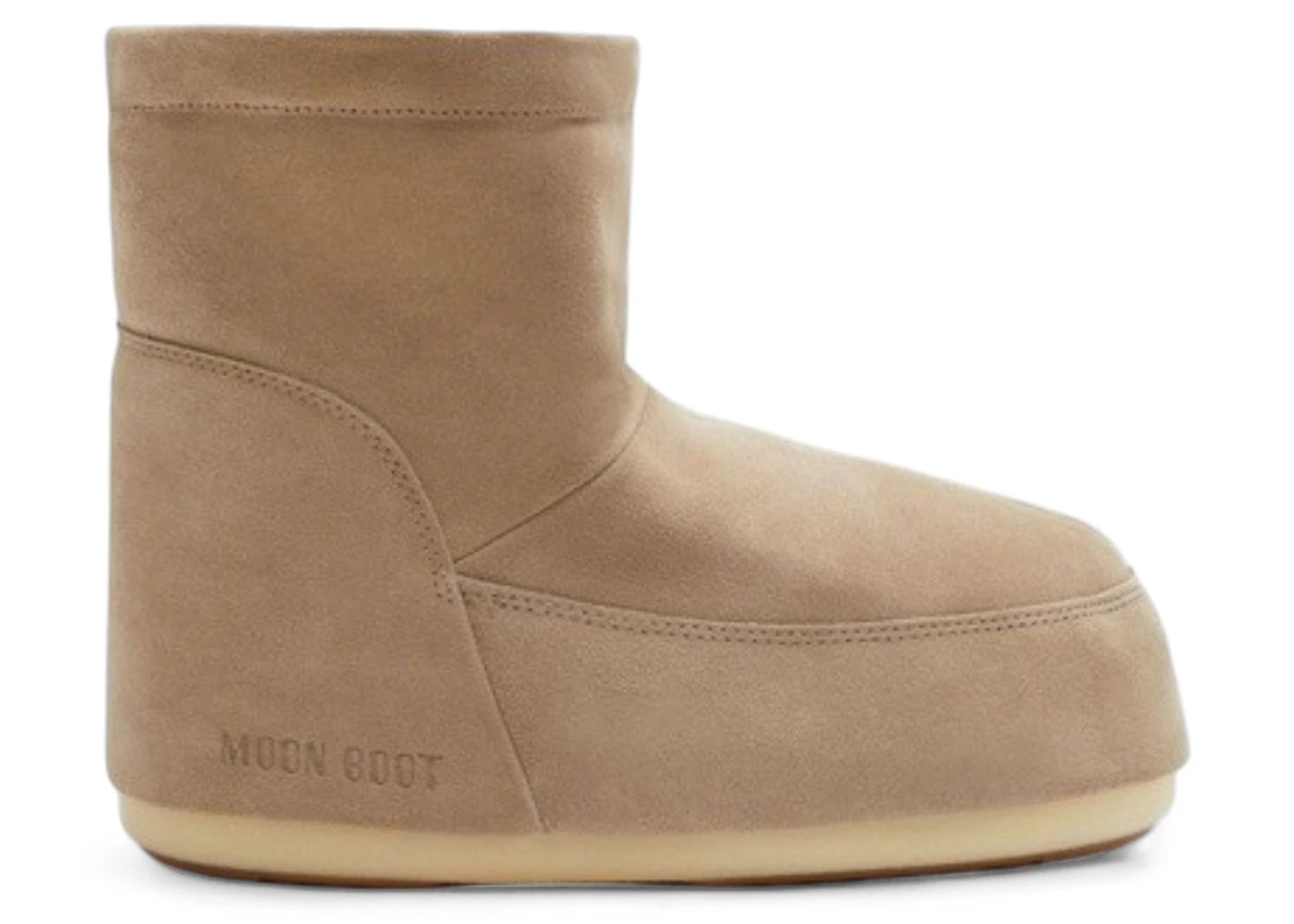 Moon Boot No Lace Suede Boot Cognac