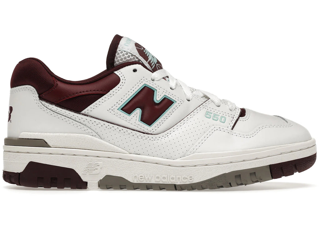 New Balance 550 Bourgogne Cyan