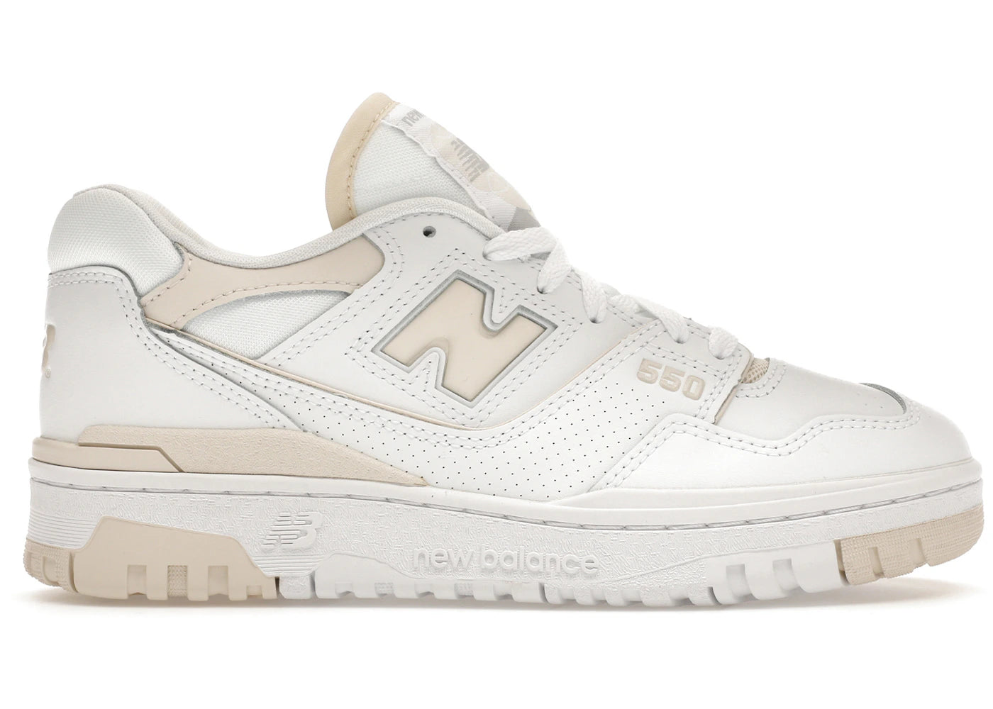 New Balance 550 Weiß Leinen