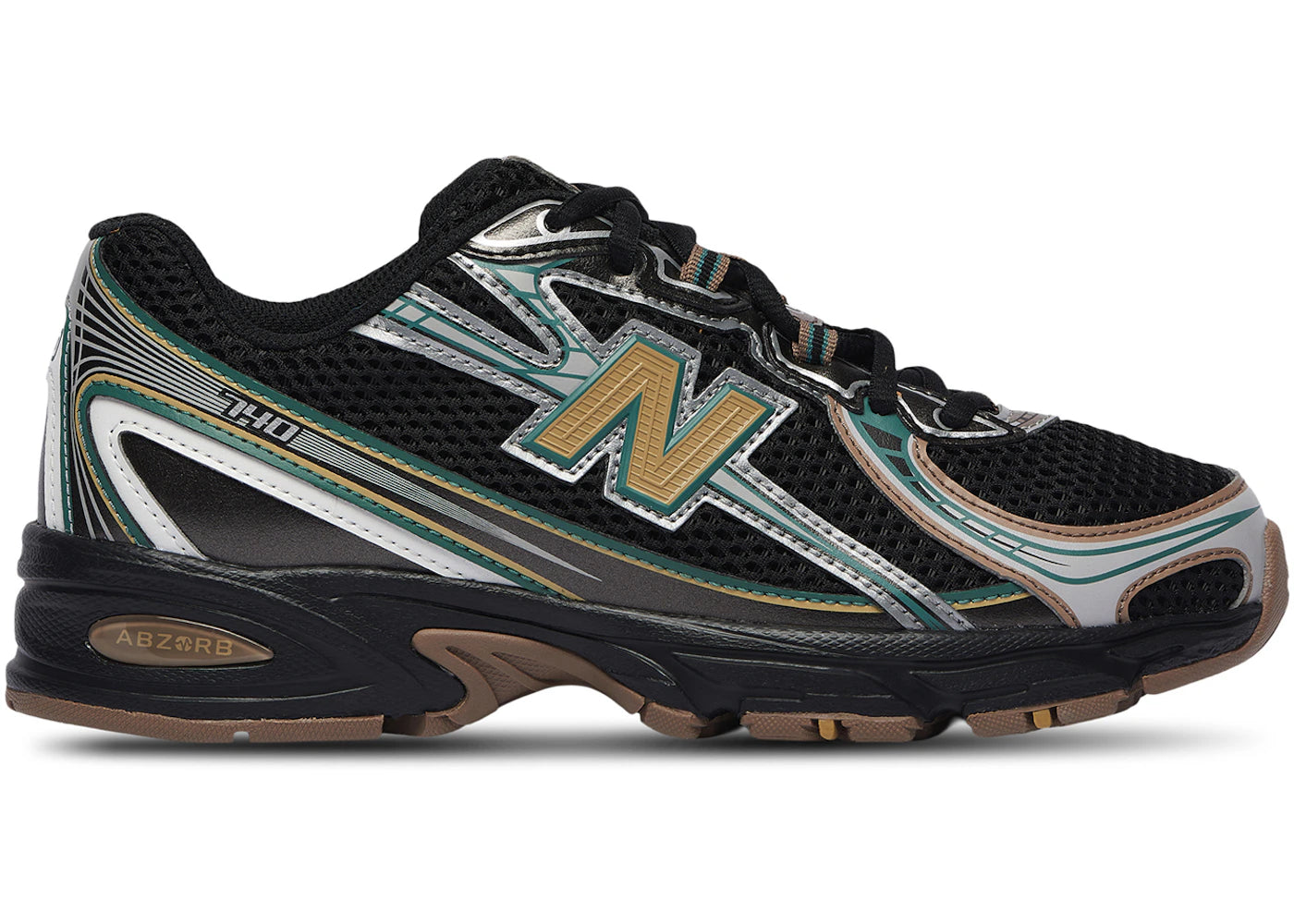 New Balance 740 Schwarz Grau Oliv