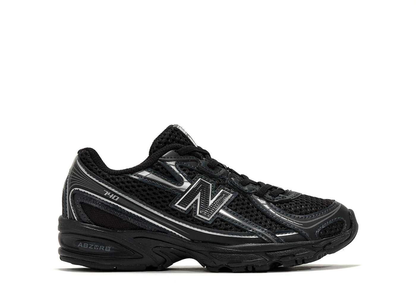 New Balance 740 Bungee Lace Schwarz Grau Silber
