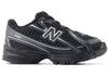 New Balance 740 Bungee Lace Black Silver Metallic