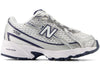 New Balance 740 Bungee Lace Weiß Marineblau Silber