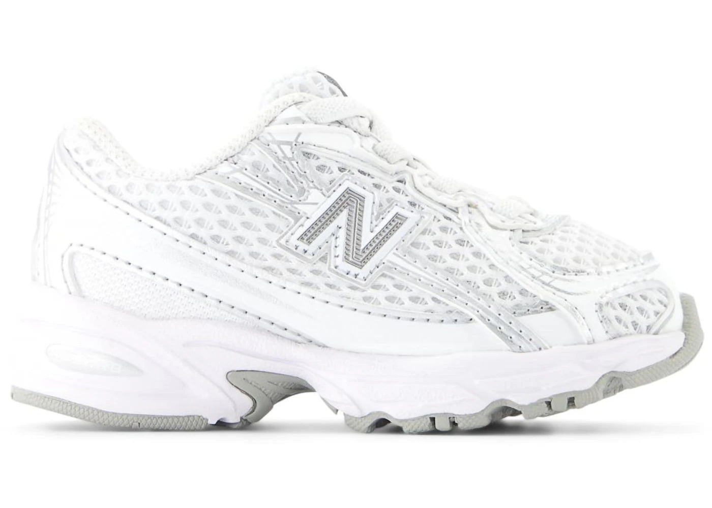New Balance 740 Bungee Lace Weiß Silber Metallic