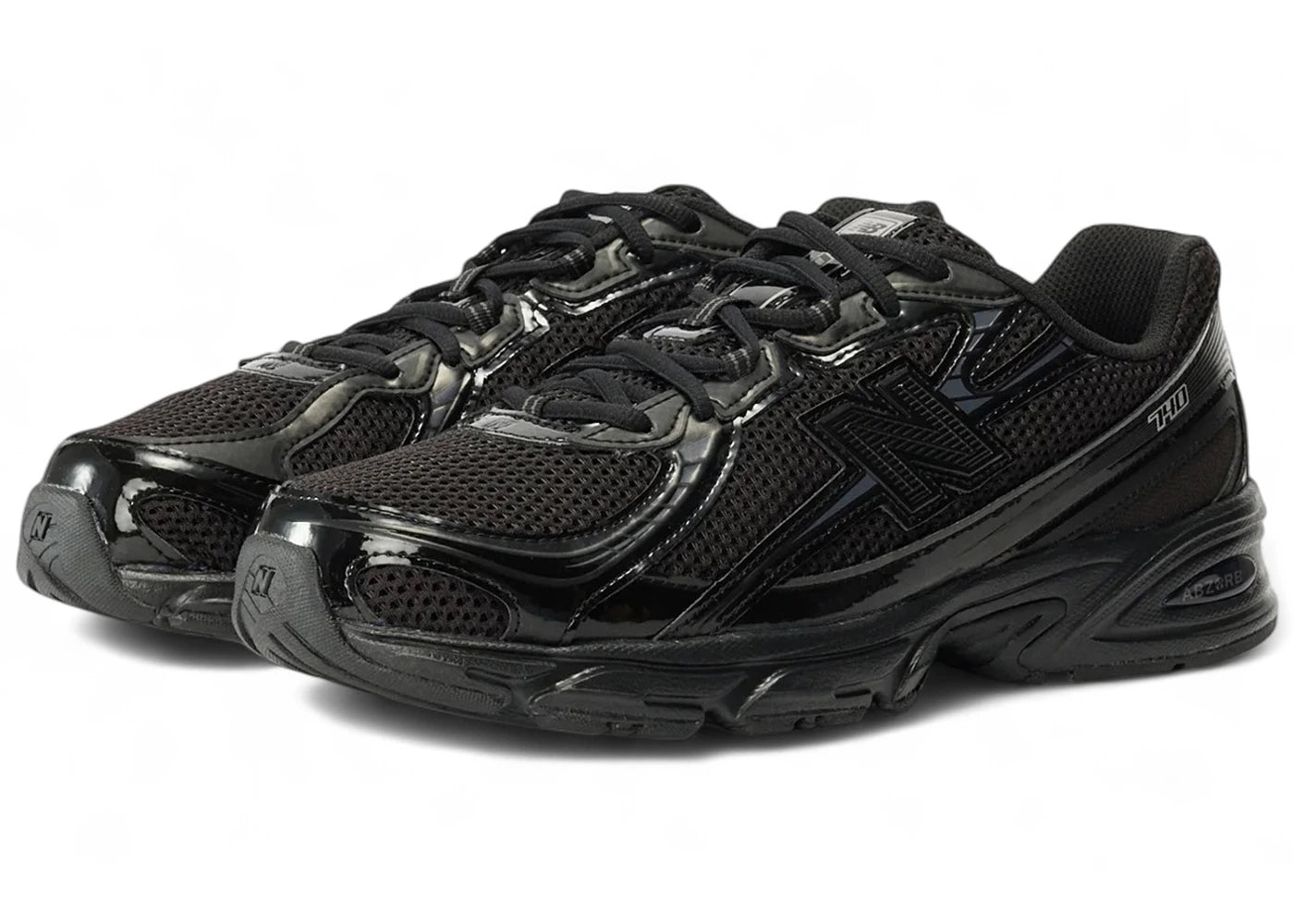 New Balance 740 Triple Black Patent