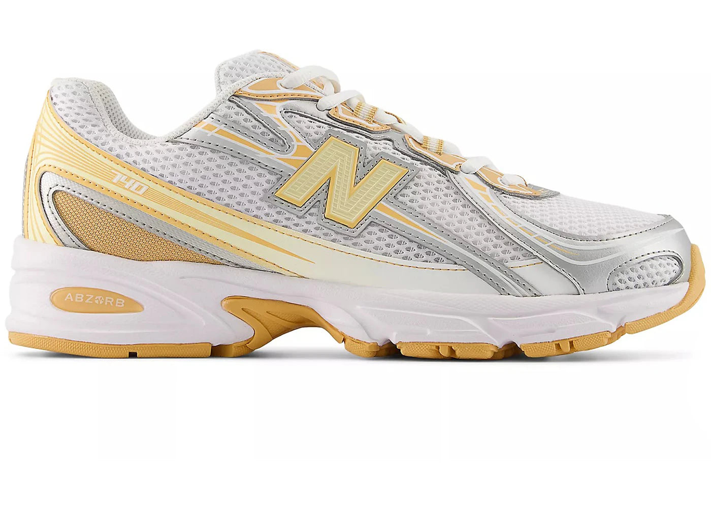 New Balance 740 White Indoor Court Ash Wood