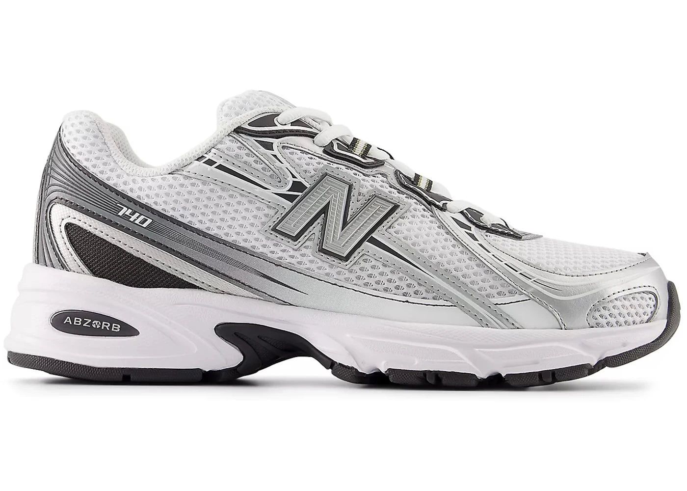 New Balance 740 Weiß Metallic Silber Schwarz