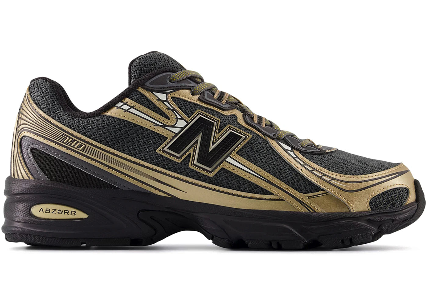 New Balance 740v2 Noir Castlerock Or Métallique