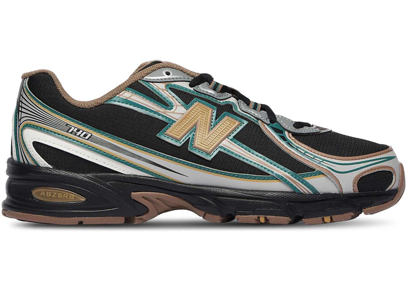 New Balance 740v2 Schwarz Grau Olivgrün