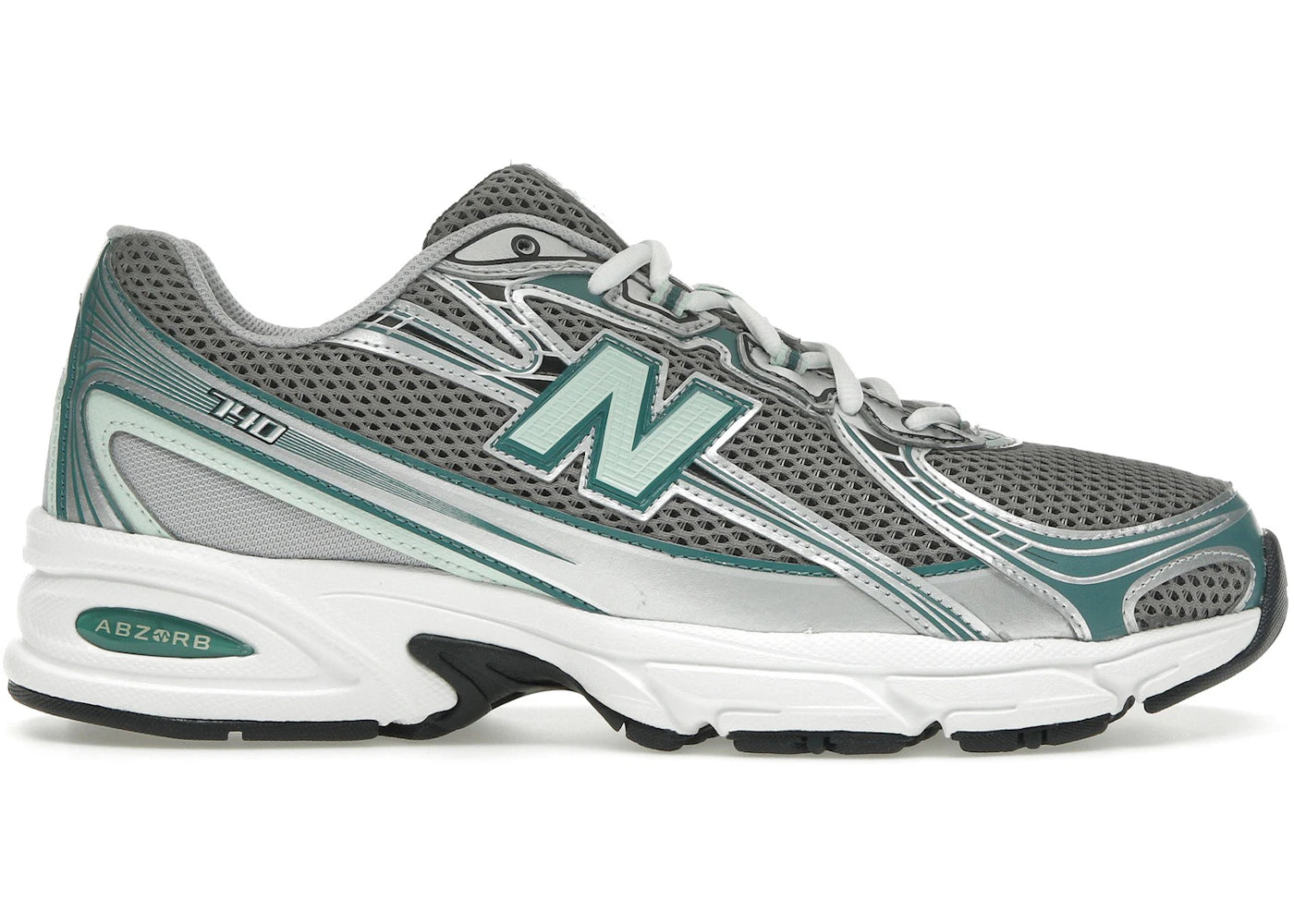 New Balance 740v2 Silber Metallic Neu Spruce