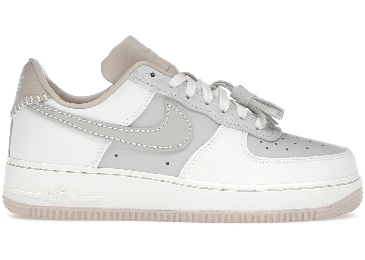 Nike Air Force 1 Low '07 Light Bone Suede Tassels