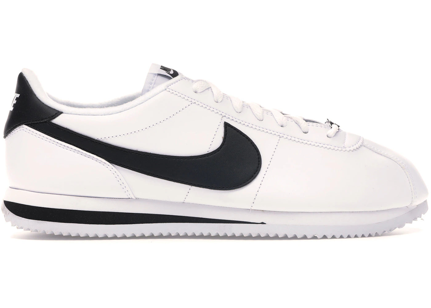 Nike Cortez Basic Leder Weiß Schwarz