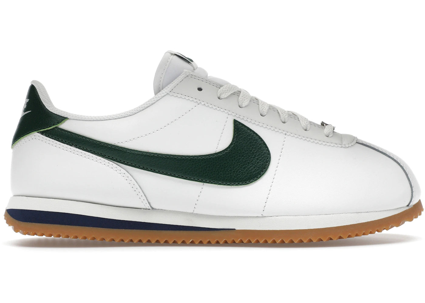 Nike Cortez Leather Summit White Fir Minuit Bleu Marine
