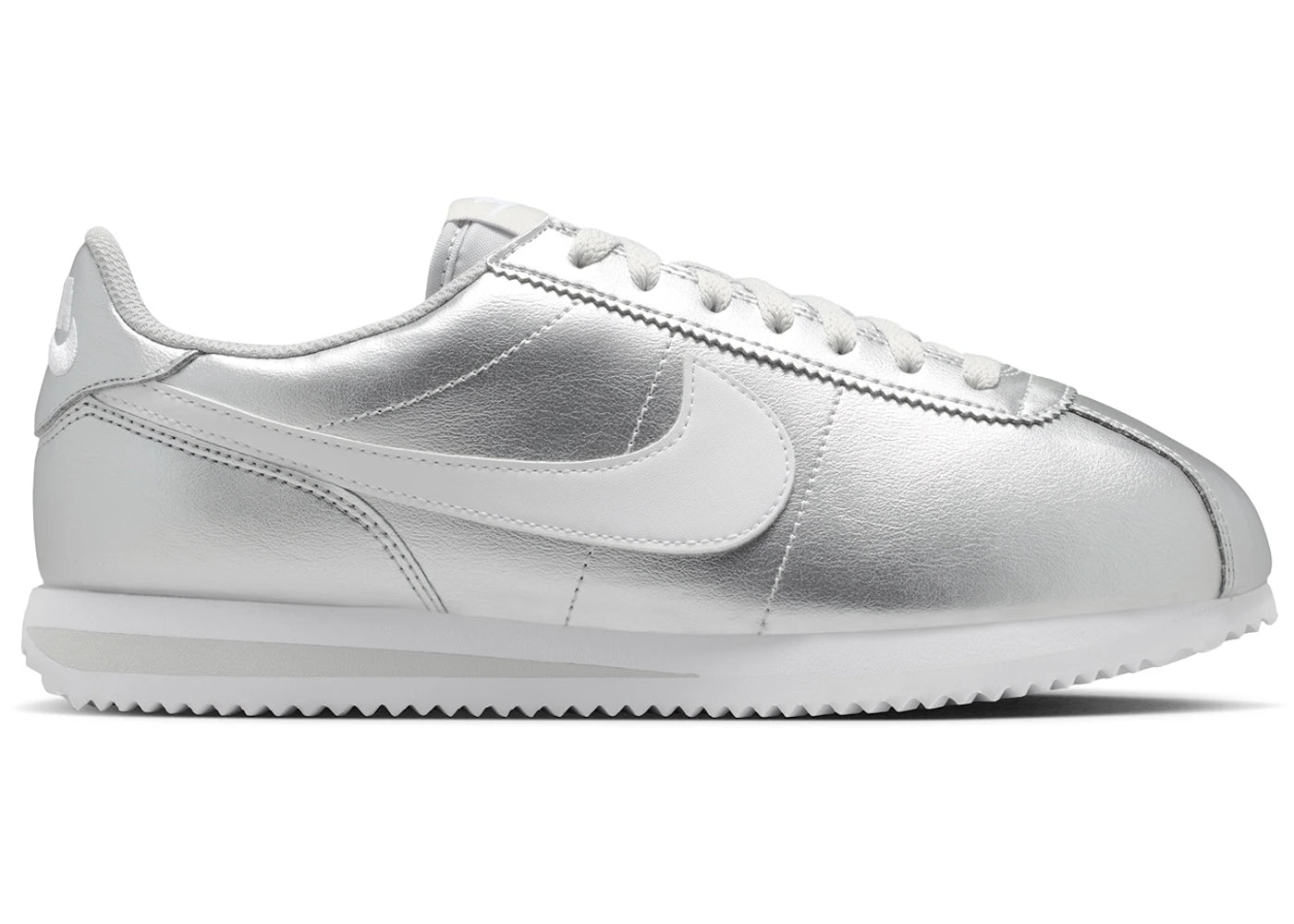 Nike Cortez Argent Métallique